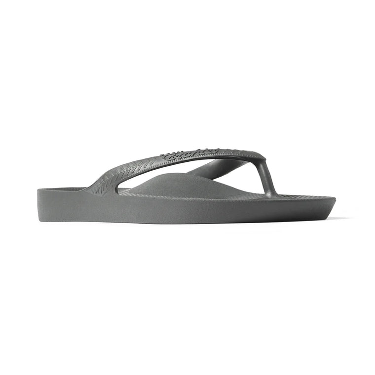 Archie Arch Support Unisex Flip Flops - Charcoal CHA-HAS