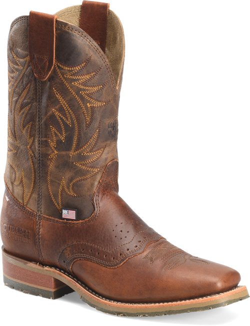 Double H Brown Leather Cowboy Rodeo Western Boots buy DH 3253 Men’s 11 D