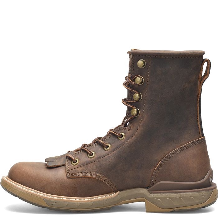 Double H Men's 8" Phantom Rider Raid U Toe Lacer Work Boot - Brown DH5394