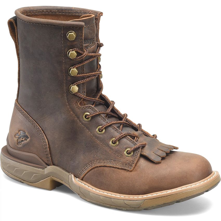 Double H Men's 8" Phantom Rider Raid U Toe Lacer Work Boot - Brown DH5394