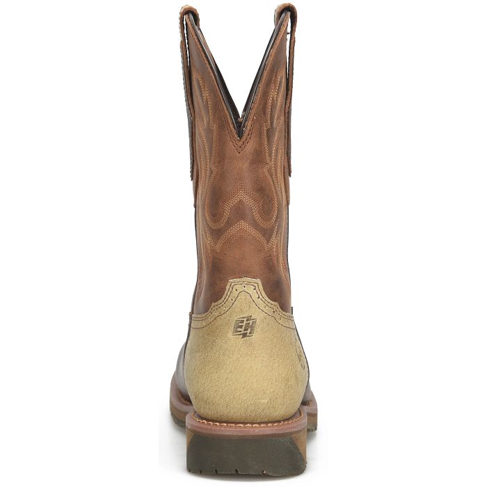 Double H Men's 11" Outlook WP Square Composite Toe Boot - Brown DH6143