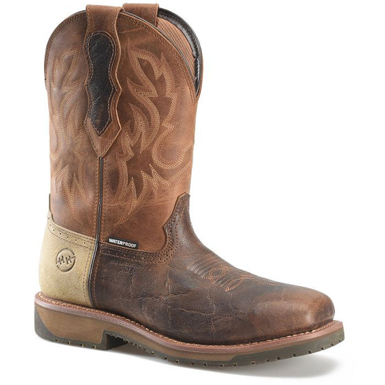 Double H Men's 11" Outlook WP Square Composite Toe Boot - Brown DH6143