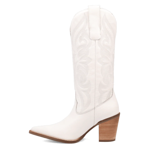 Dingo Women's 13" Hensley Western Boot - White DI2246