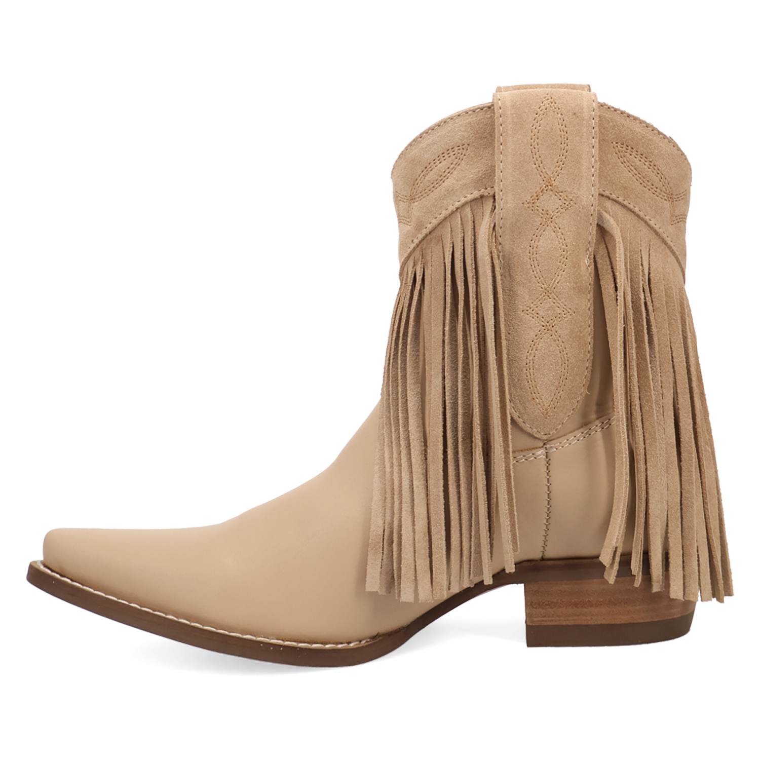 Dingo Women's Last Ride Leather Bootie - Sand DI2460