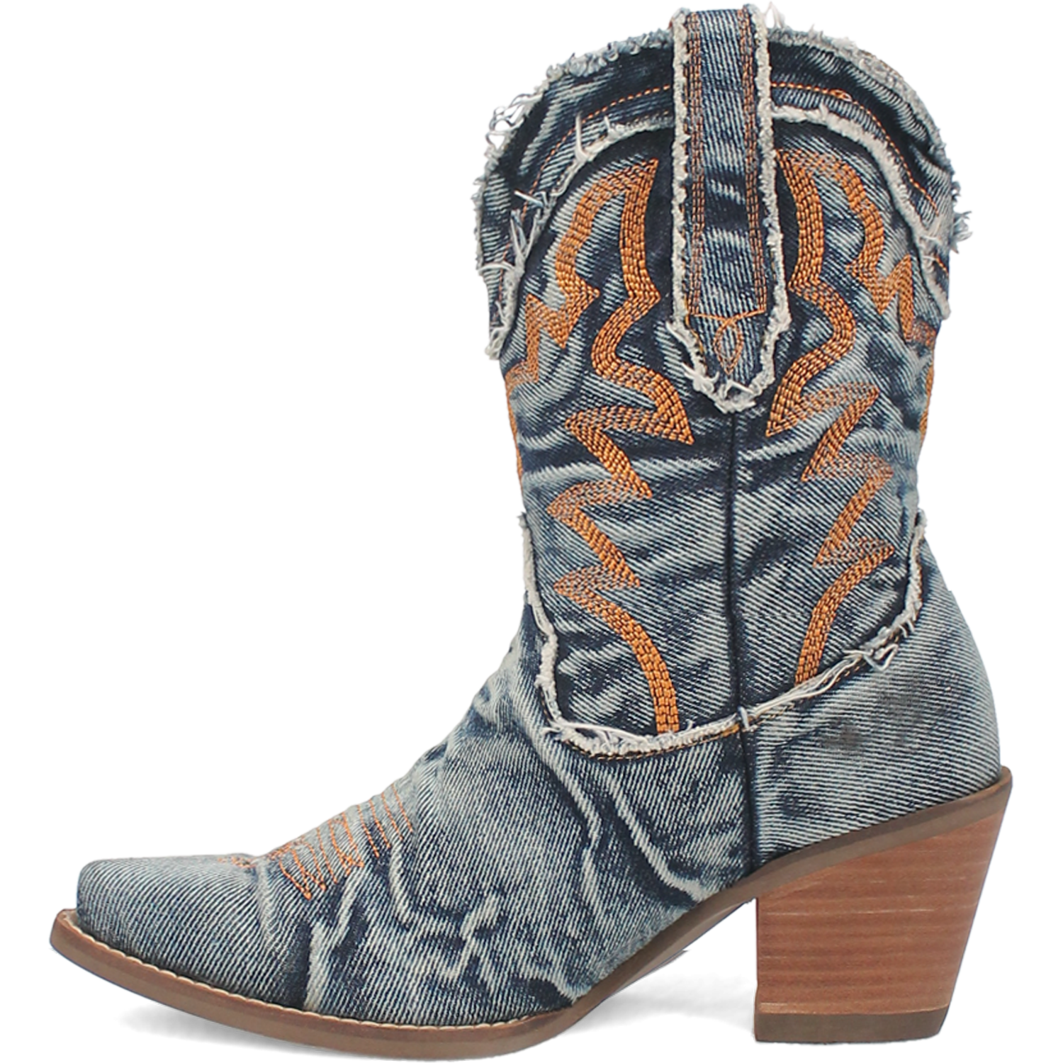 Dingo Women's 9" "Y'all Need Dolly" Short Denim Western Boot - Blue DI950