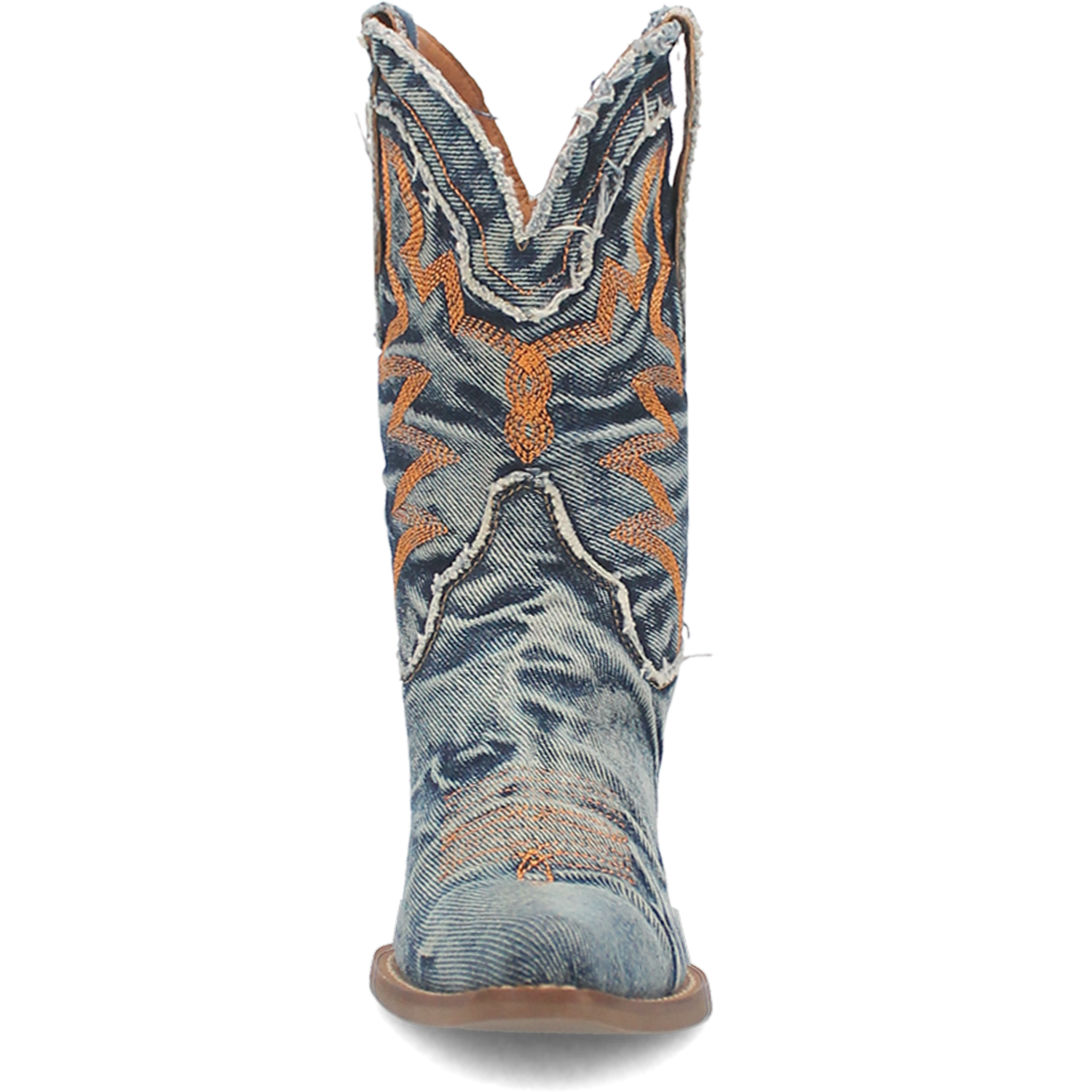 Dingo Women's 9" "Y'all Need Dolly" Short Denim Western Boot - Blue DI950