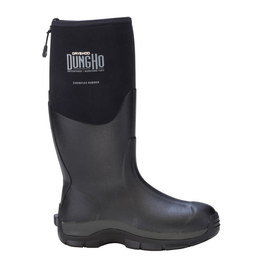 Dryshod Men's Dungho Hi WP Rubber Boot - Black/Grey DNG-MH-BK