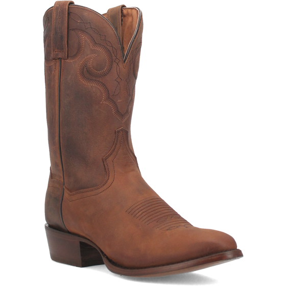 Dan Post Men's 11" Simon Tapered Leather Western Boot - Brown DP3230