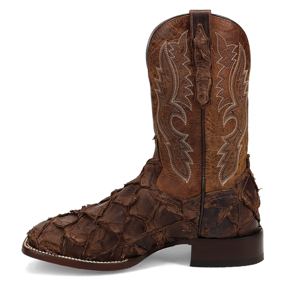 Dan Post Men's 11" Raymond Pirarucu Western Boot - Brown/Brown DP5011