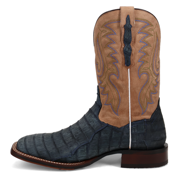 Dan Post Men's 11" Leon Caiman Western Boot - Demin/Tan DP5014