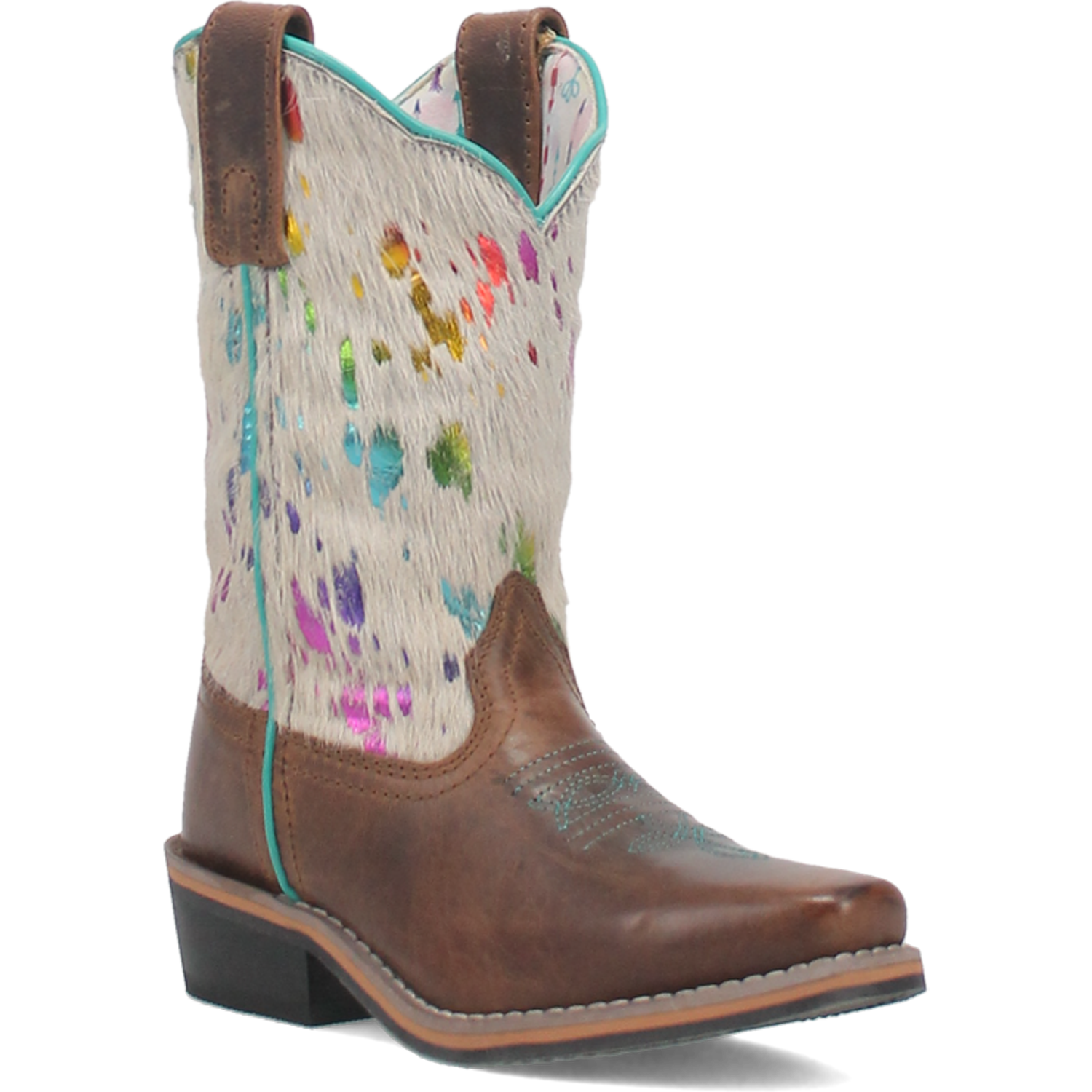 Dan Post Kid's 8" Rumi Leather Western Boot - White DPC2908