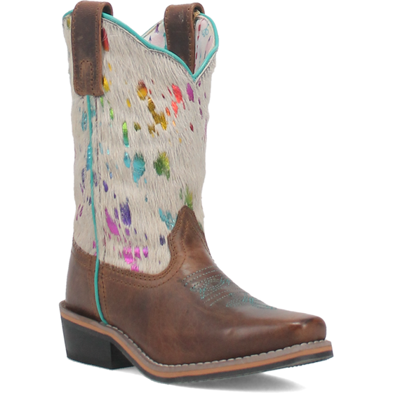 Dan Post Kid's 8" Rumi Leather Western Boot - White DPC2908