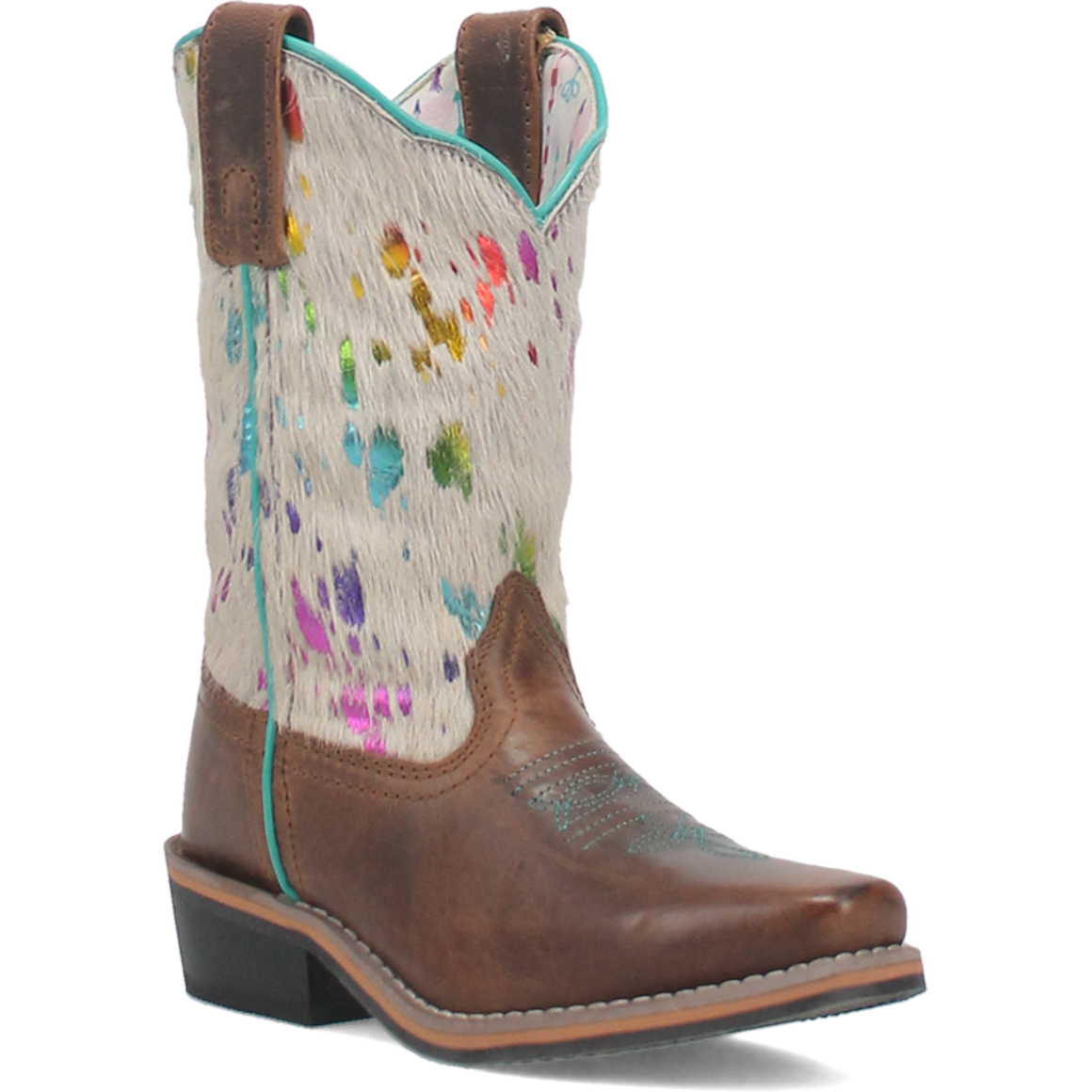 Dan Post Kid's 8" Rumi Leather Western Boot - White DPC2908