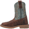 Dan Post Kid's 8" Lil Bisbee" Western Boot - Brown/Blue DPC2918