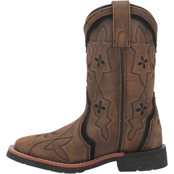 Dan Post Kid's 8" Posy Square Toe Western Boot - Honey DPC2924