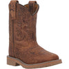 Dan Post Kid's 8" Durant Jr Square Toe Western Boot - Rust DPC2926