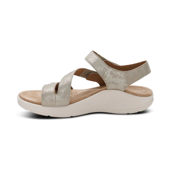 Aetrex Women's Savannah Platform Sandal - Champagne EN2005