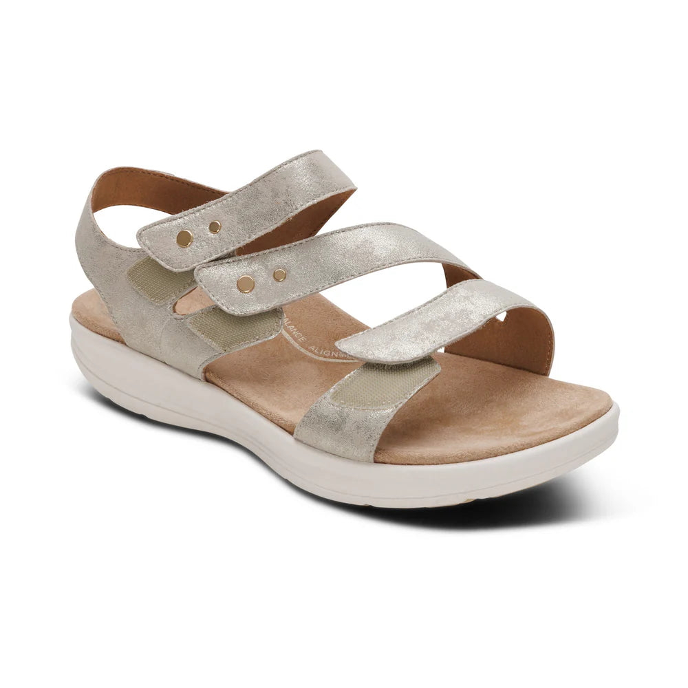 Aetrex Women's Savannah Platform Sandal - Champagne EN2005