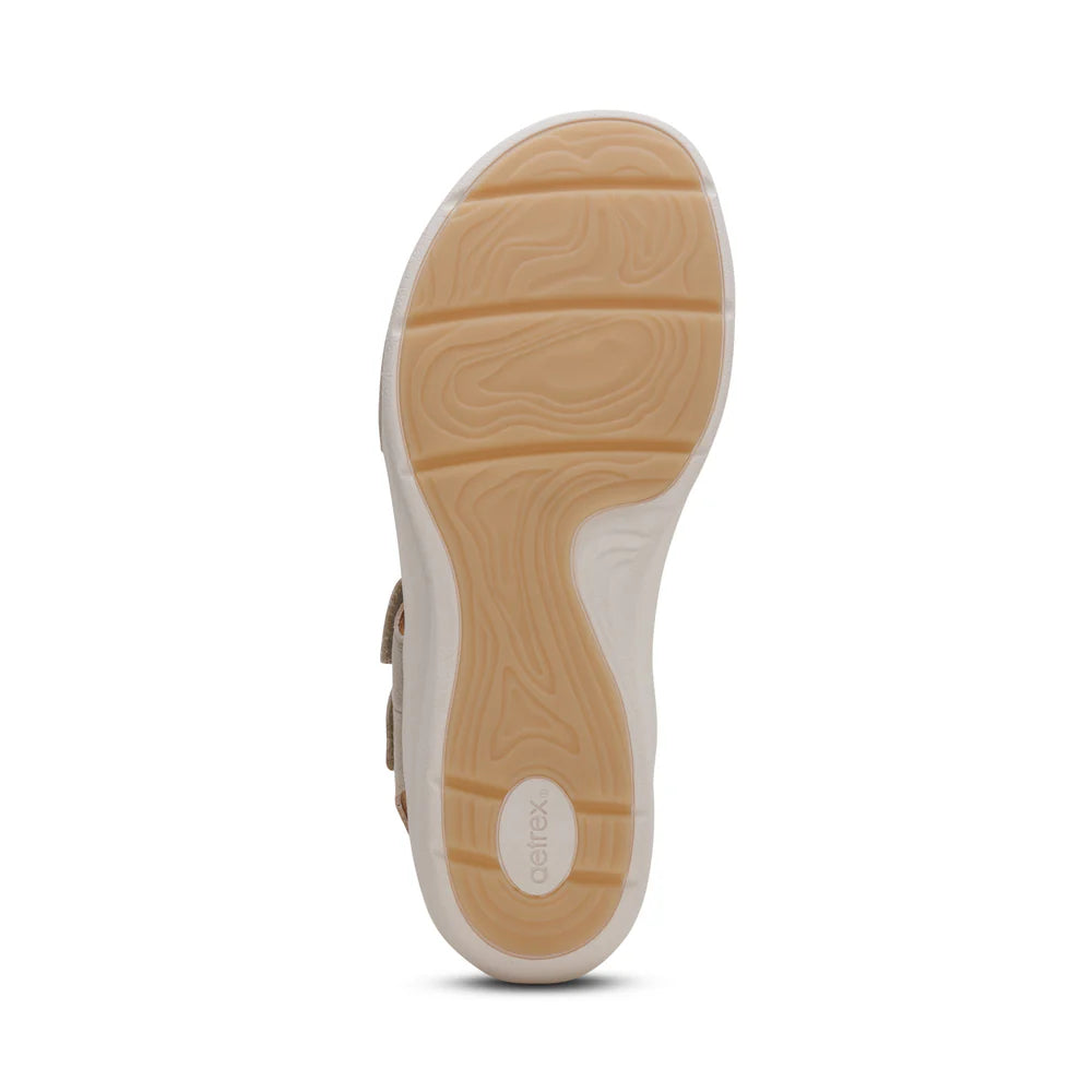 Aetrex Women's Savannah Platform Sandal - Champagne EN2005