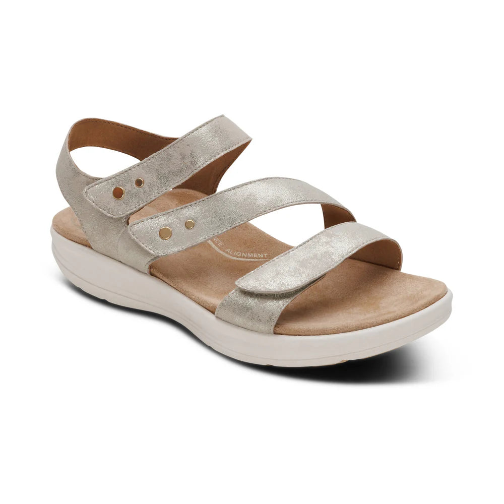 Aetrex Women's Savannah Platform Sandal - Champagne EN2005
