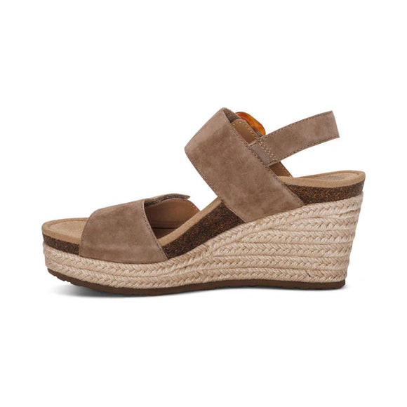 Aetrex Women's Ashley Esp Arch Support Wedge - Taupe EW792