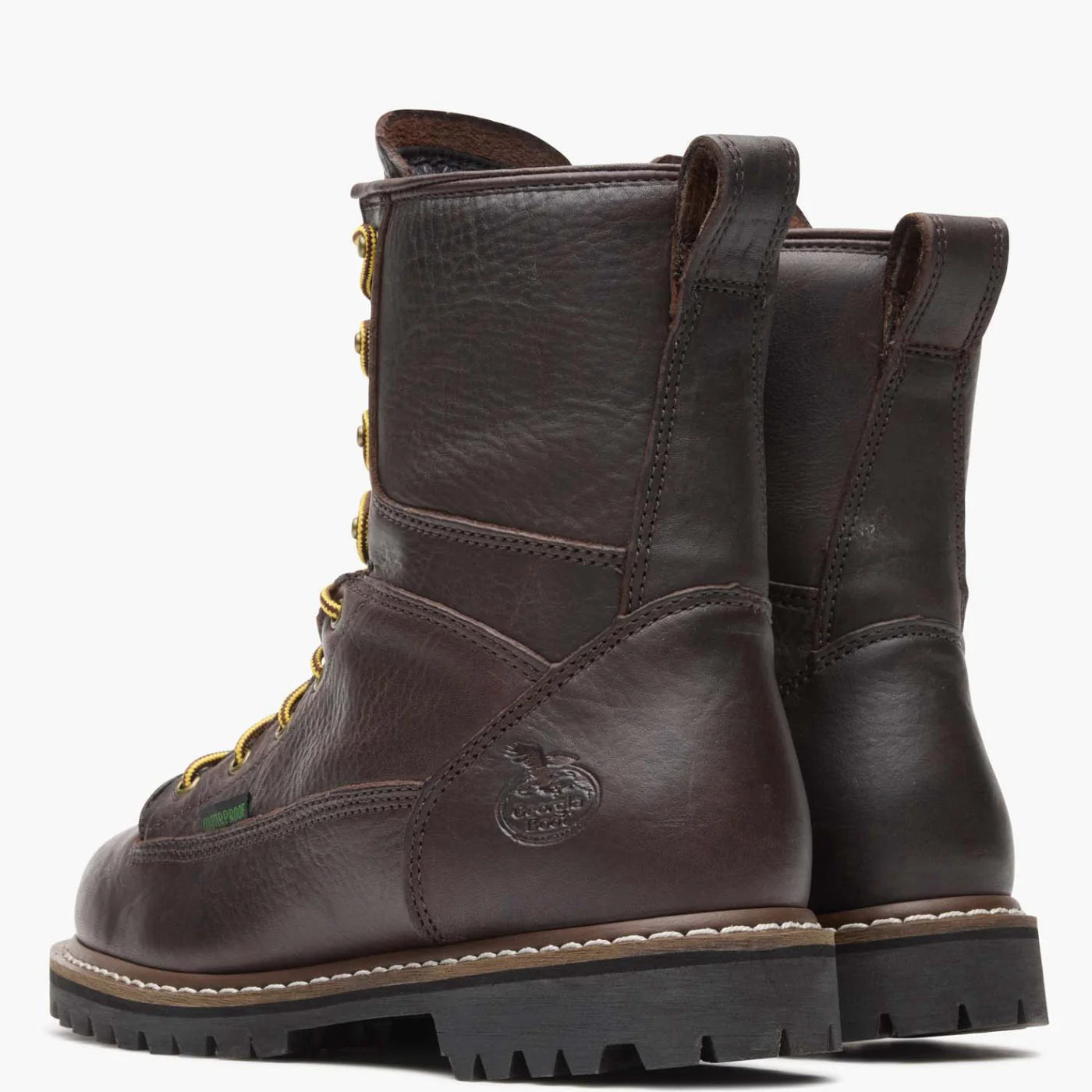 Georgia Men's 8" Waterproof Lace-to-Toe Work Boot - Chocolate G101