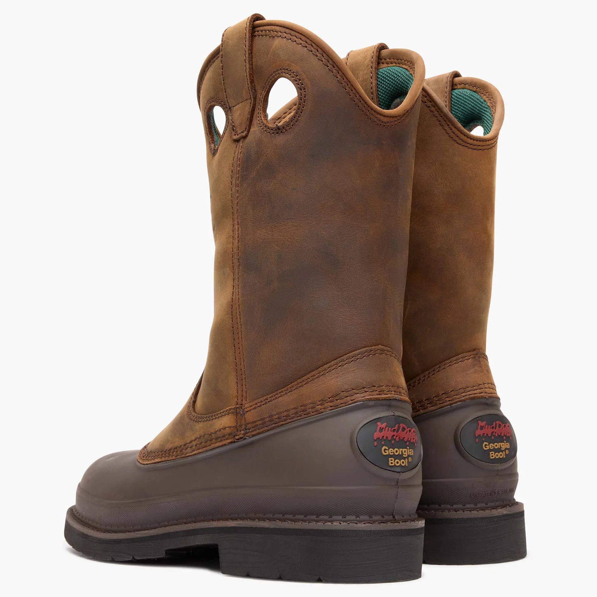 Georgia Men's 12" Muddog Wellington Work Boot - Mississippi Brown G5514