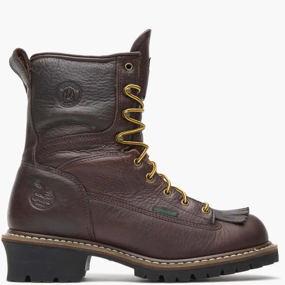 Georgia Men's 8" Waterproof Logger Work Boots - Brown G7113