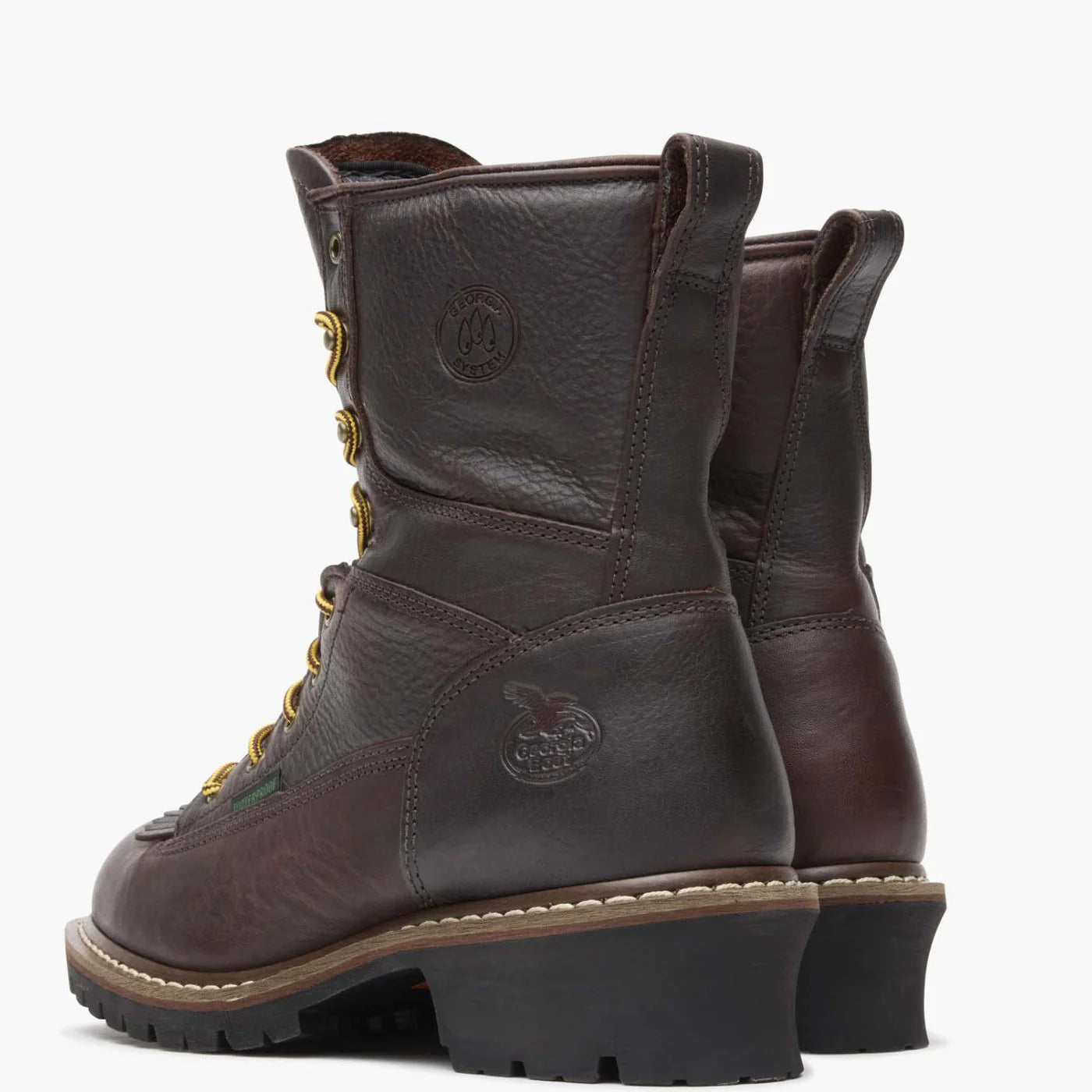 Georgia Men's 8" Waterproof Logger Work Boots - Brown G7113
