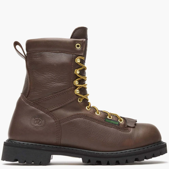 Georgia Men's 8" Waterproof Lace-to-Toe Work Boot - Chocolate G8041