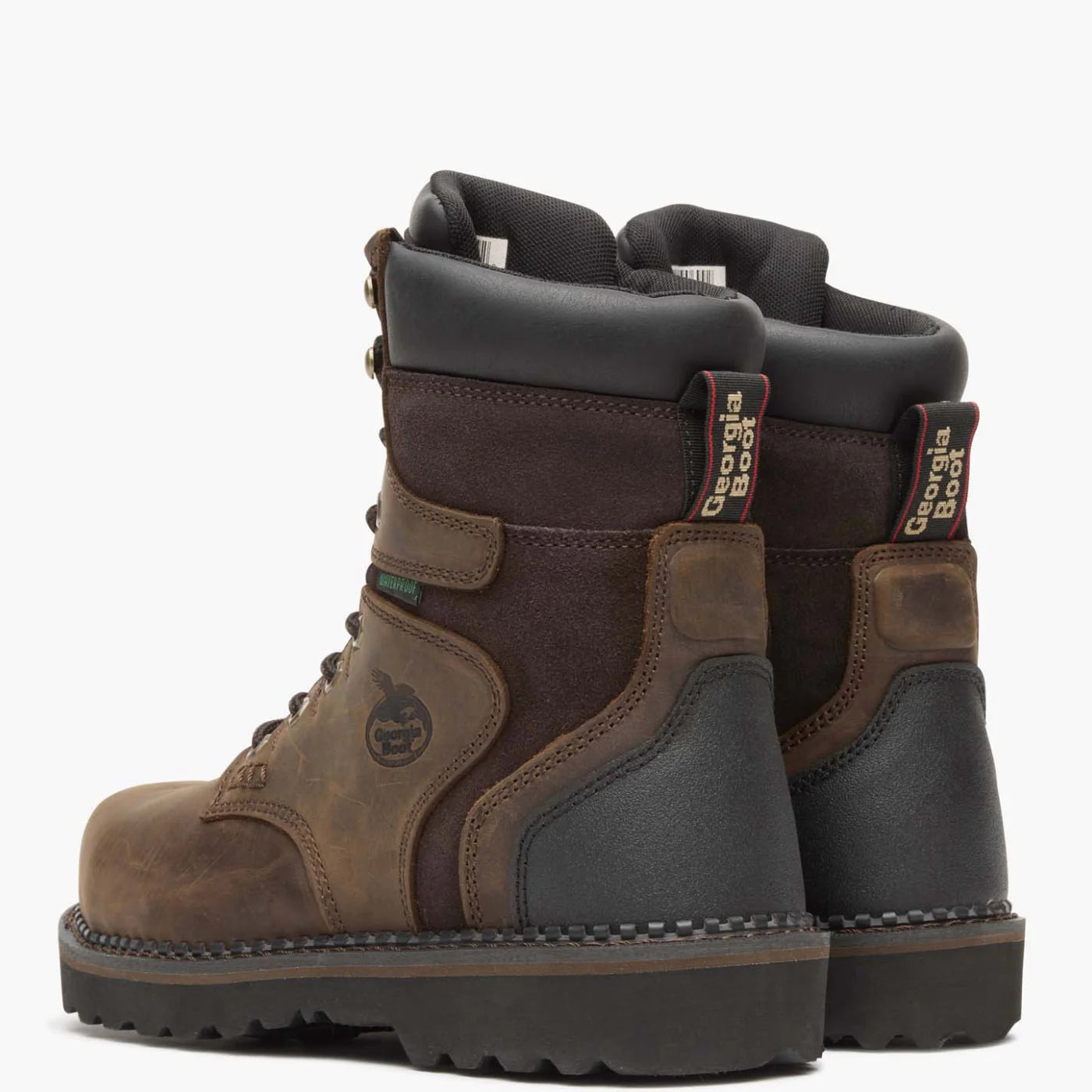 Georgia Men's 8" Brookville Steel Toe Waterproof Work Boot - Brown G9334