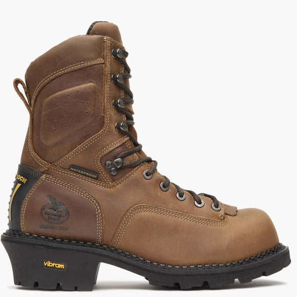 Georgia Men's 9" Comfort Core Waterproof Composite Toe Work Boot - Brown GB00097