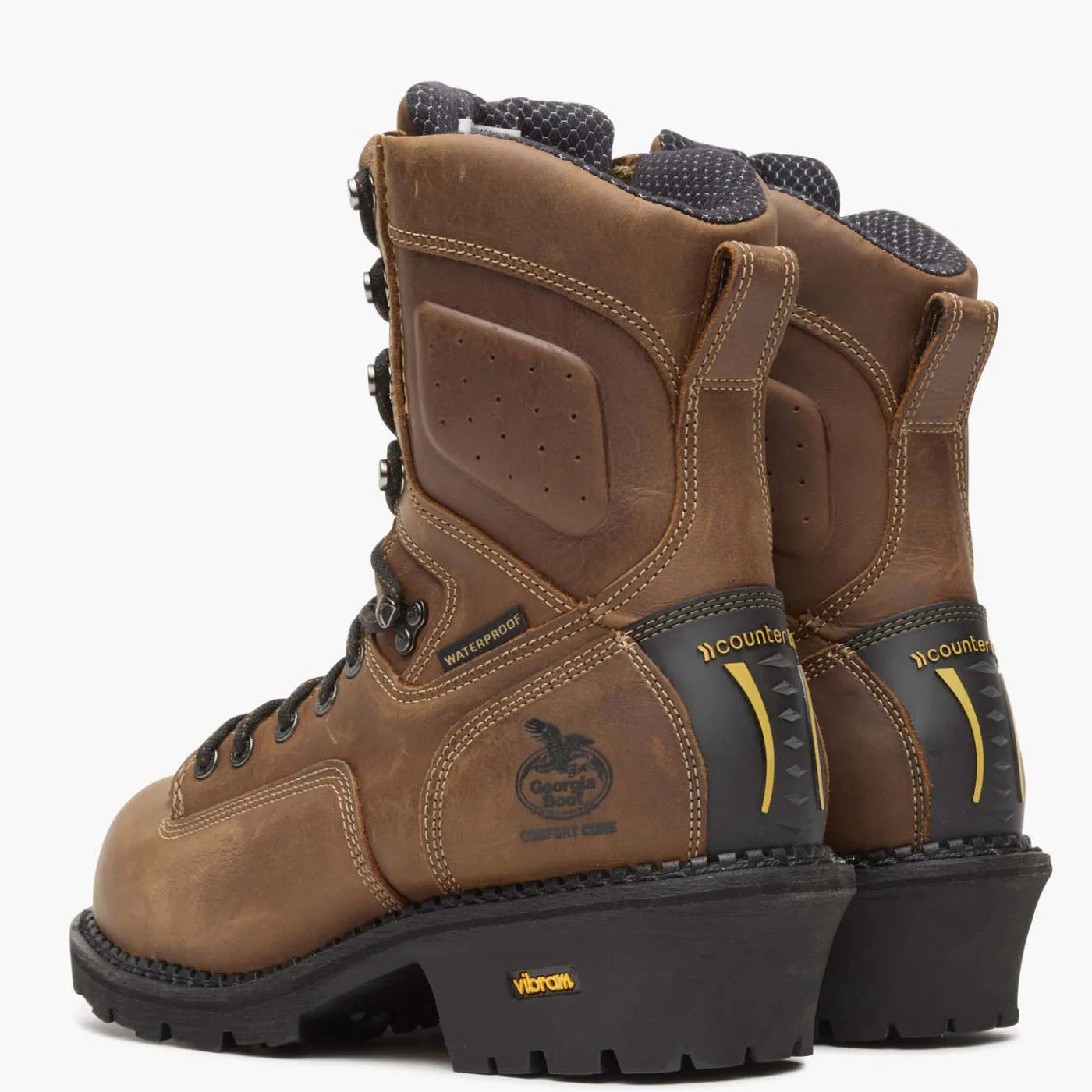 Georgia Men's 9" Comfort Core Waterproof Composite Toe Work Boot - Brown GB00097