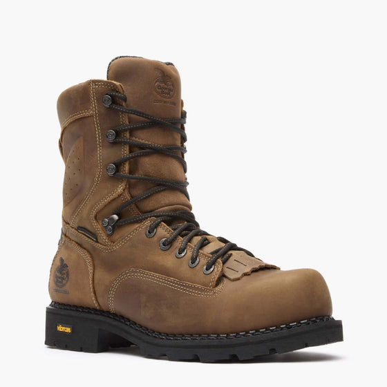 Georgia Men's 8" Comfort Core Composite Toe Low Heel Logger Work Boot - Brown GB00123