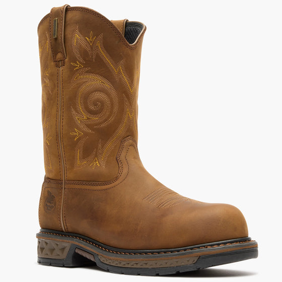 Georgia Men's 11" Carbo-Tec LT Waterproof Composite Toe Wellington Work Boot - Brown GB00239