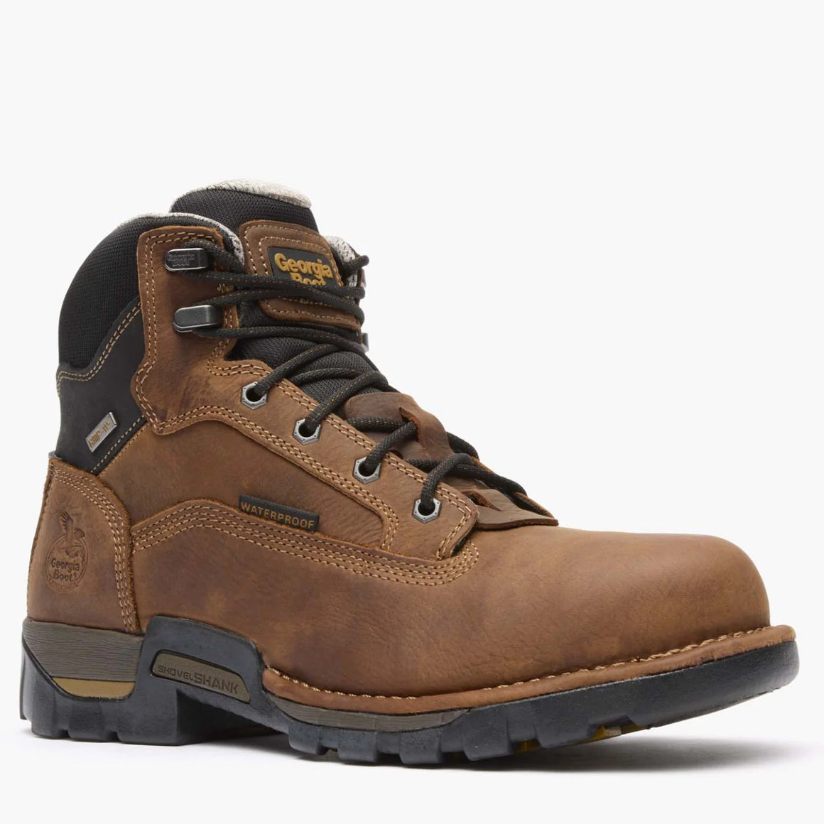 Georgia Men's 6" Eagle One Waterproof Work Boot - Brown GB00312