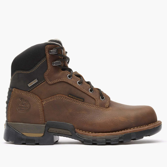 Georgia Men's 6" Eagle One Waterproof Steel Toe Work Boot - Brown GB00313