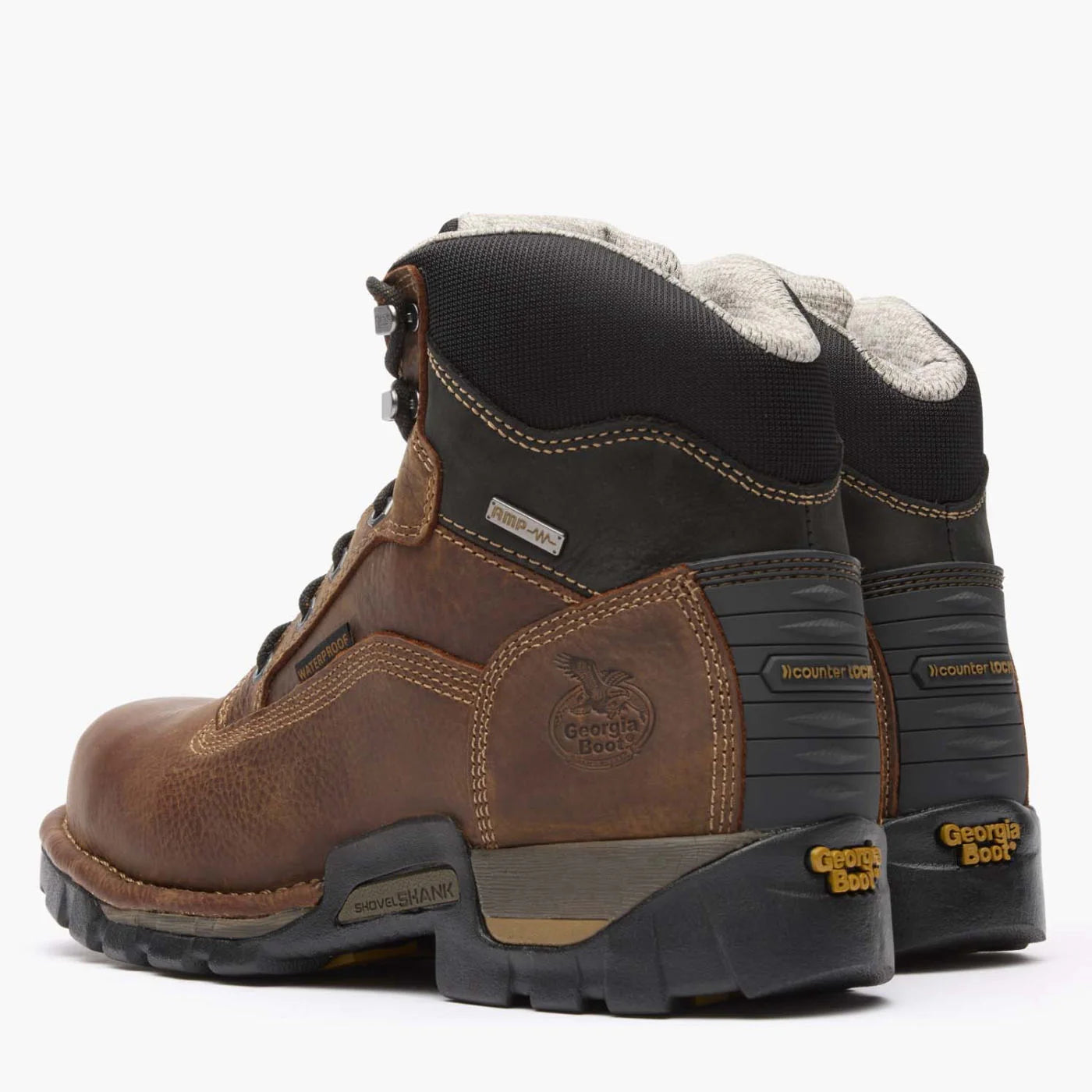 Georgia Men's 6" Eagle One Waterproof Steel Toe Work Boot - Brown GB00313
