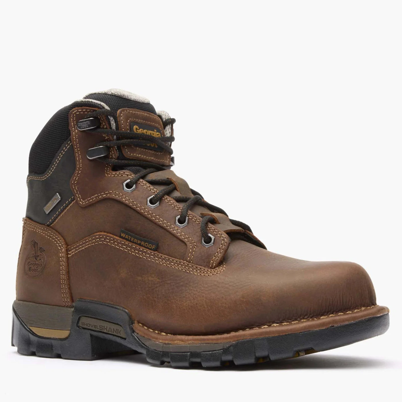 Georgia Men's 6" Eagle One Waterproof Steel Toe Work Boot - Brown GB00313