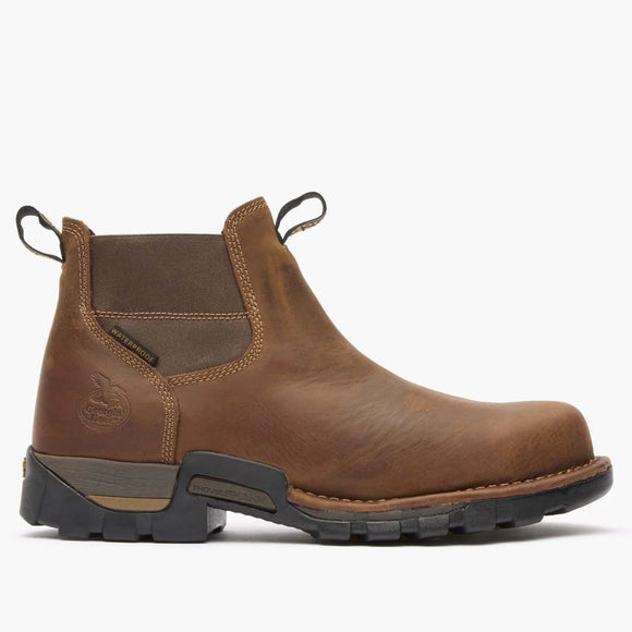 Georgia Men's 4" Eagle One Waterproof Chelsea Work Boot - Brown GB00315