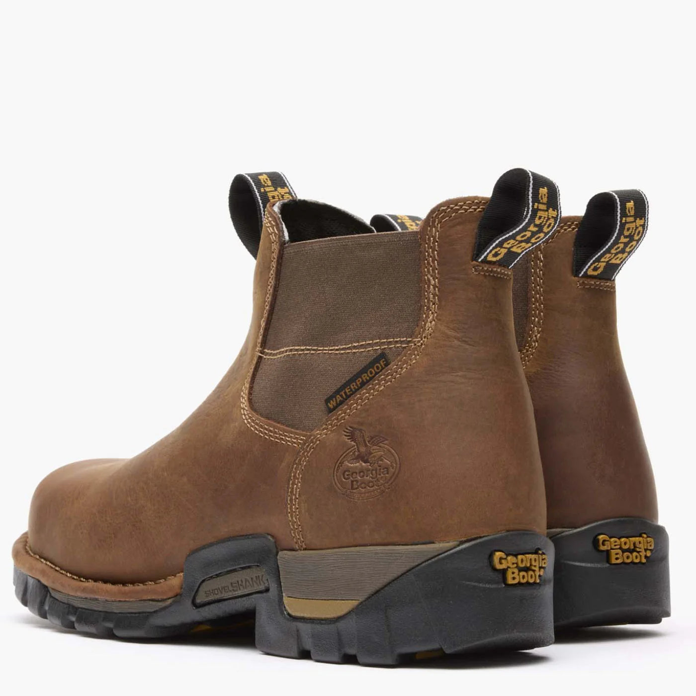 Georgia Men's 4" Eagle One Waterproof Chelsea Work Boot - Brown GB00315