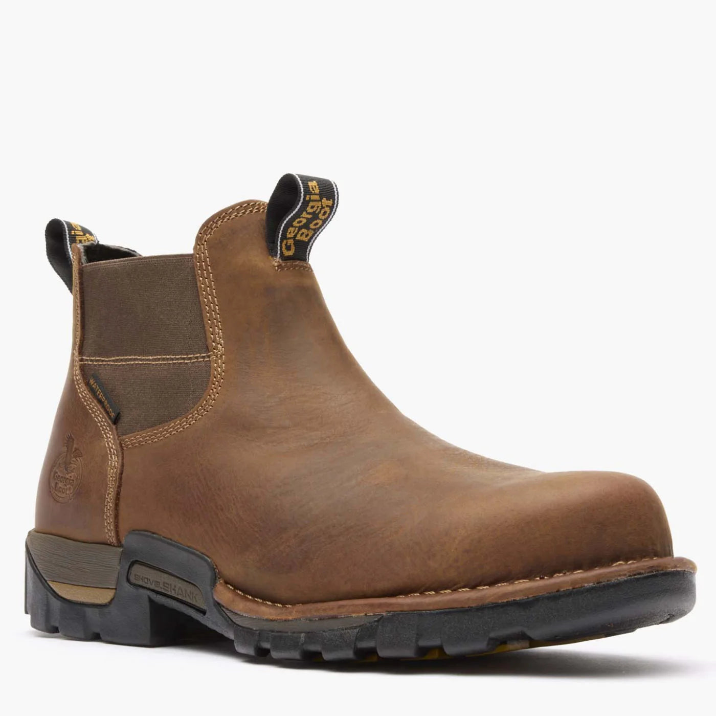 Georgia Men's 4" Eagle One Waterproof Chelsea Work Boot - Brown GB00315