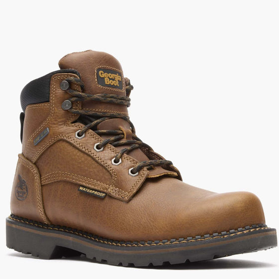 Georgia Men's 6" Giant Revamp Waterproof Work Boot - Brown GB00316