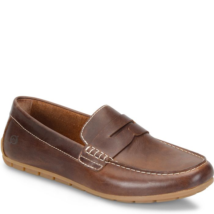 Born Men's Andes Loafer - Dark Brown(Pyramid) H45923