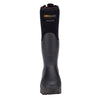 Dryshod Men's Haymaker Gusset Hi-Cut Rubber Boot - Black/Orange HAYG-MH-BK