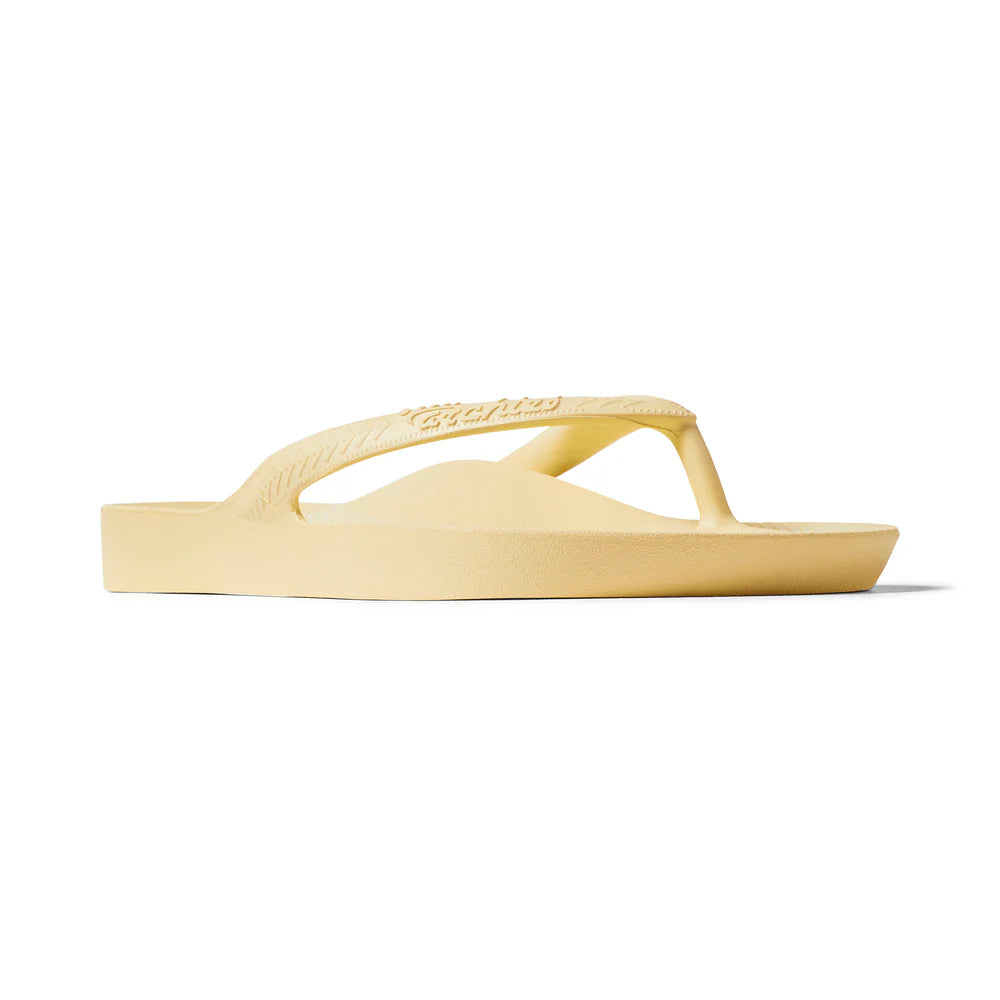 Archie Arch Support Unisex Flip Flops - Lemon LEM-HAS