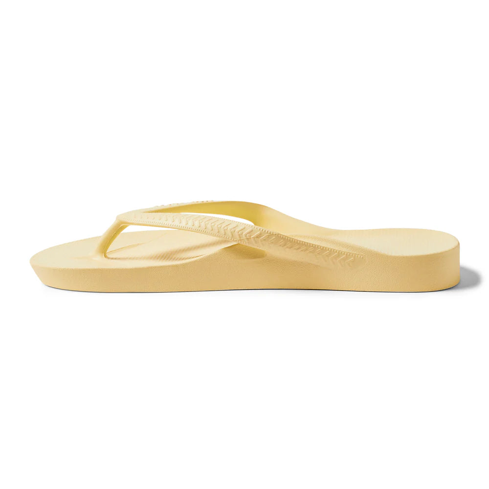 Archie Arch Support Unisex Flip Flops - Lemon LEM-HAS