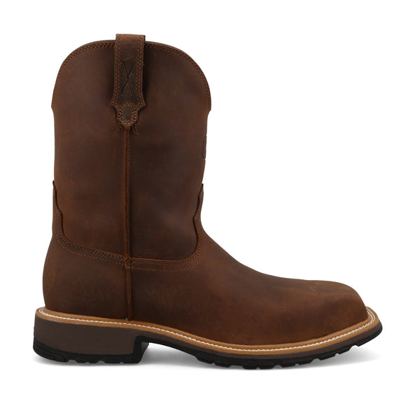 Twisted X Men's 10" Cowboy Nano CT Work Western Boot - Dark Brown MCN0001