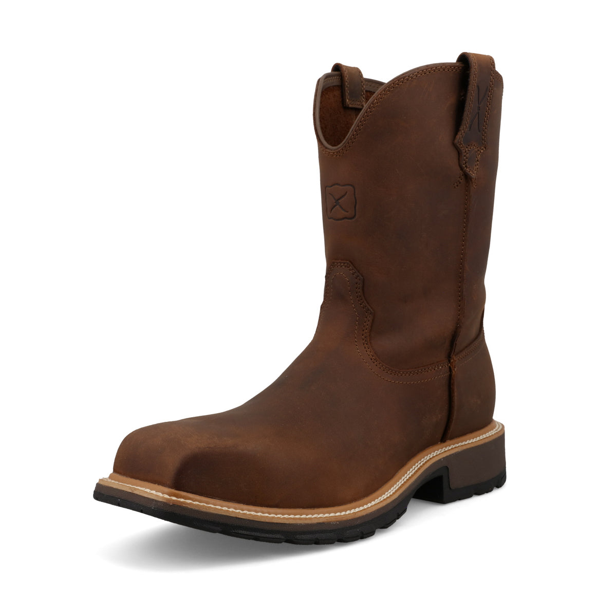 Twisted X Men's 10" Cowboy Nano CT Work Western Boot - Dark Brown MCN0001