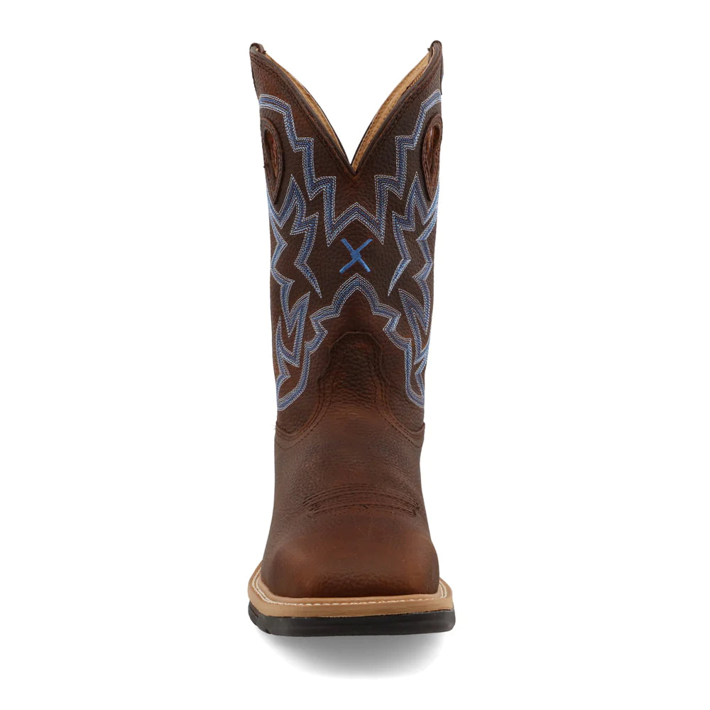 Twisted X Men's 12" Western Work Boot - Pebble Brown MLCS003
